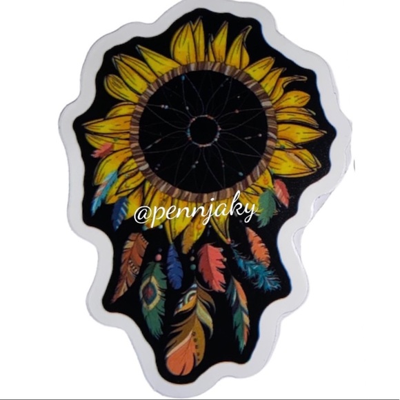 SUNFLOWER lovers sticker for water bottles laptops cards crafts laptop etc - Picture 3 of 4